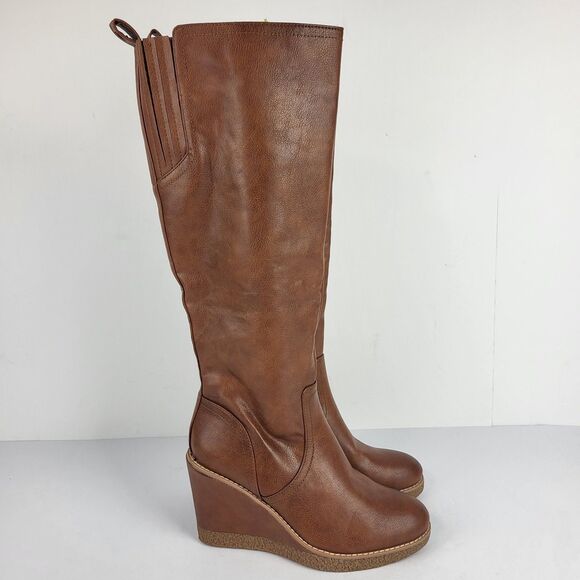 Zodiac Women’s Iggy Wedge Knee High Brown Boot Size 6.5 M - Picture 10 of 15